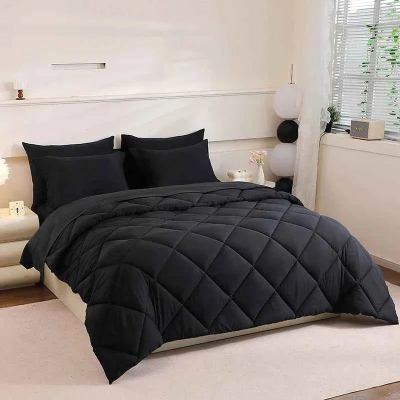 7-Piece Mattress Topper Comforter and Pillowcases Flat Sheet Set Premium Bedding for Comfort and Relaxation