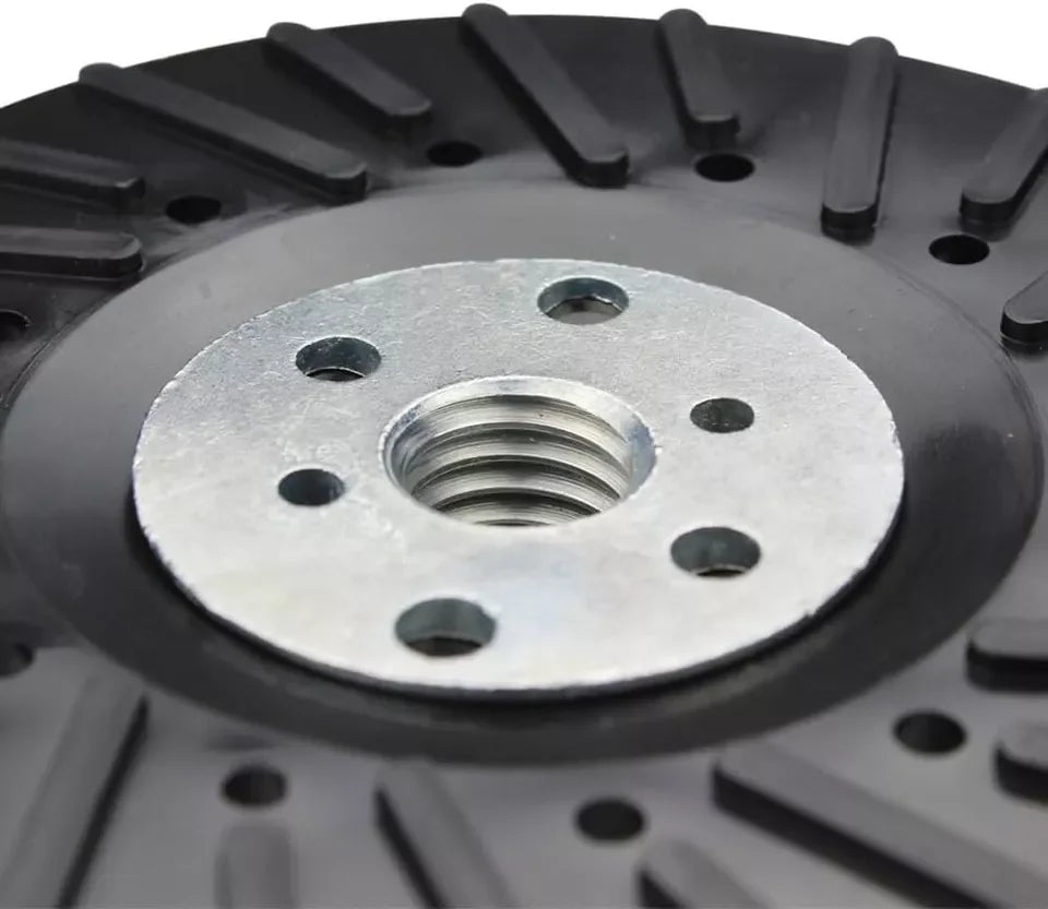 US Local Stock Ships in 24H Free Shipping USA 1 Pack - 4-1/2" X 5/8"-11 Resin Fiber Disc Backing Pad with Lock Nut for Grinder