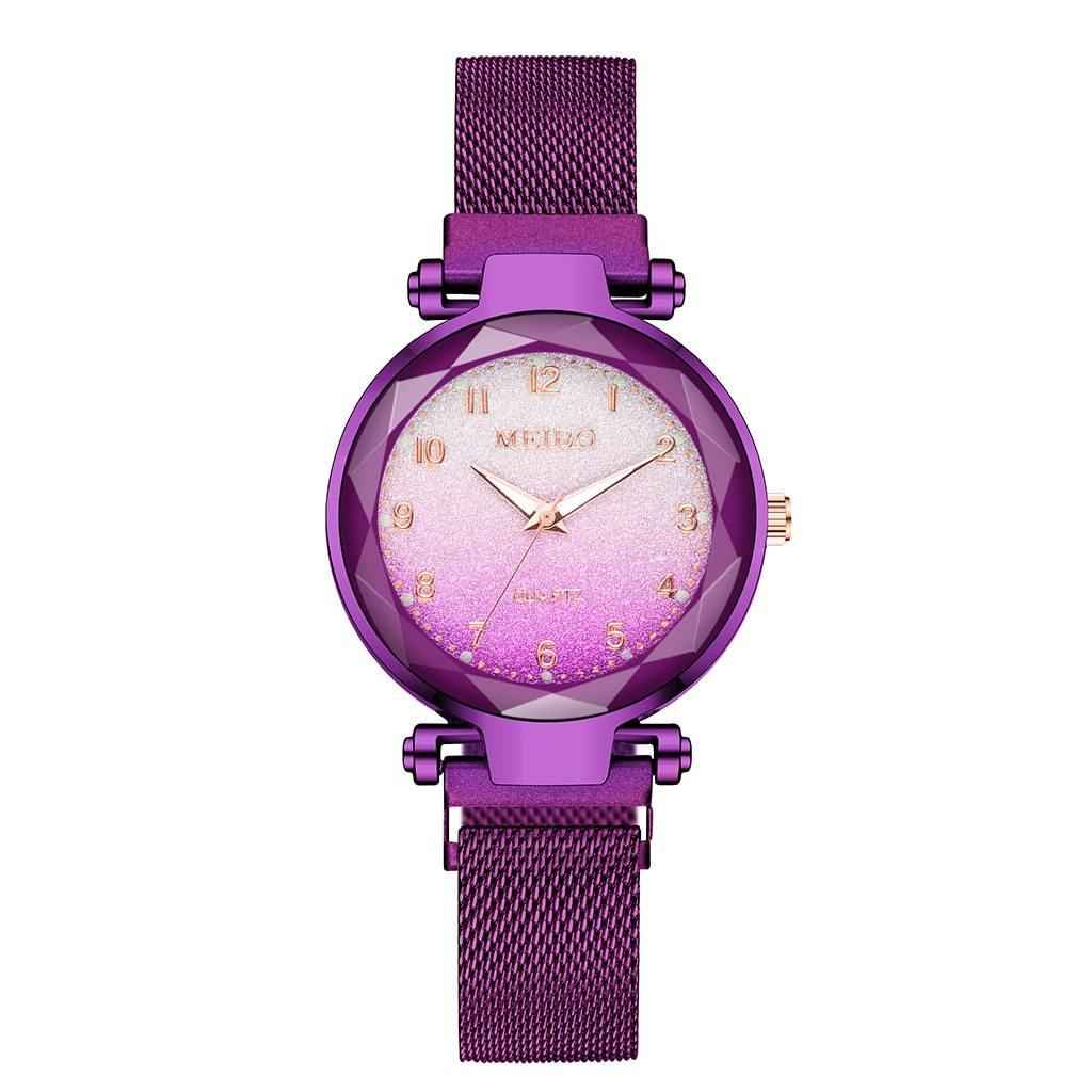 Women Magnet Buckle Gradient Color Watches Luxury Ladies Fashion Female Wristwatches For Gift Clock For Women and Girls