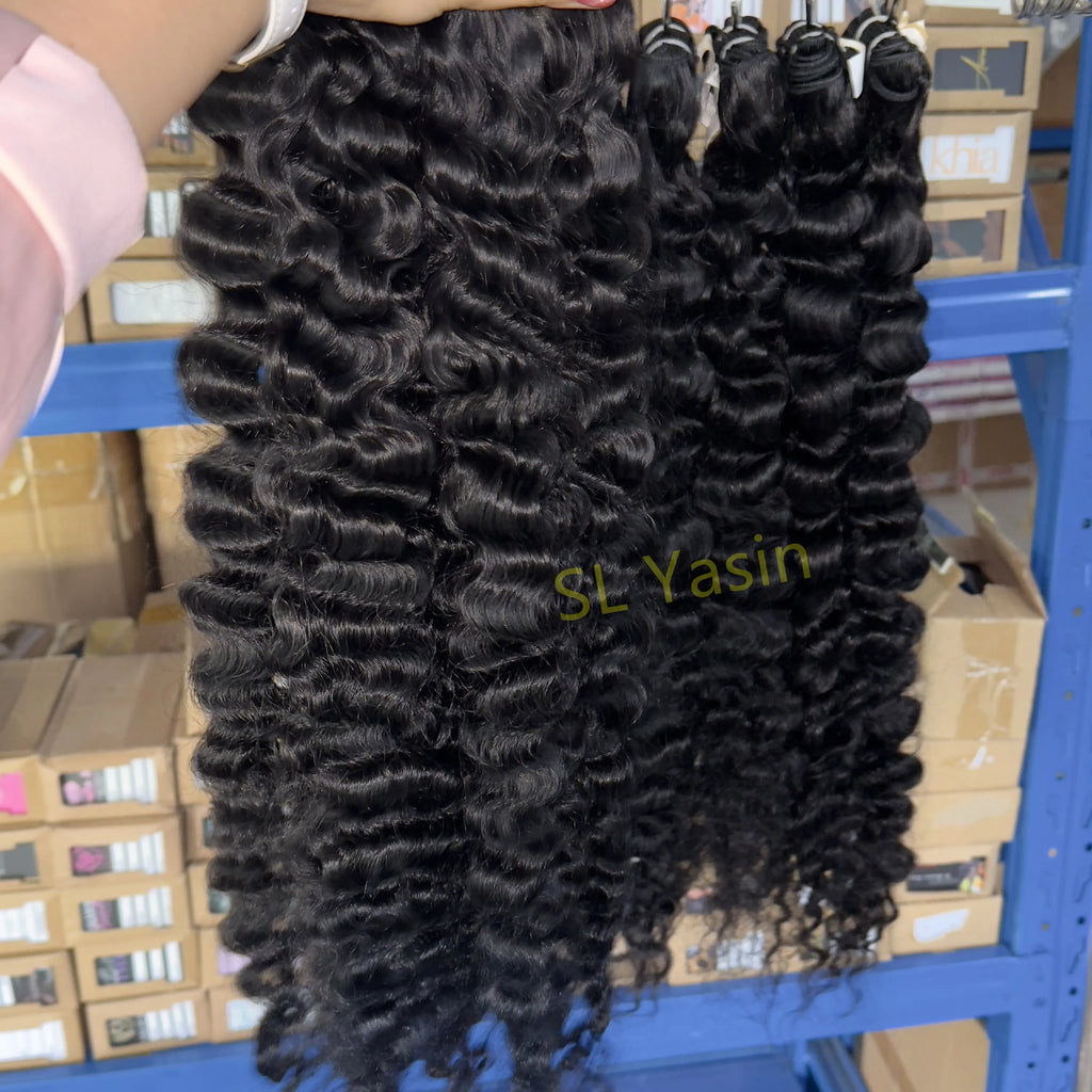 Wholesale Raw Cambodian Hair Vendor Cuticle Aligned Straight Hair Unprocessed Burmese Curly Human Hair for Women