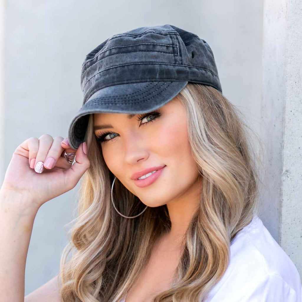 Distressed Cadet Caps