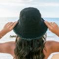 Frayed Edge Canvas Bucket Hat