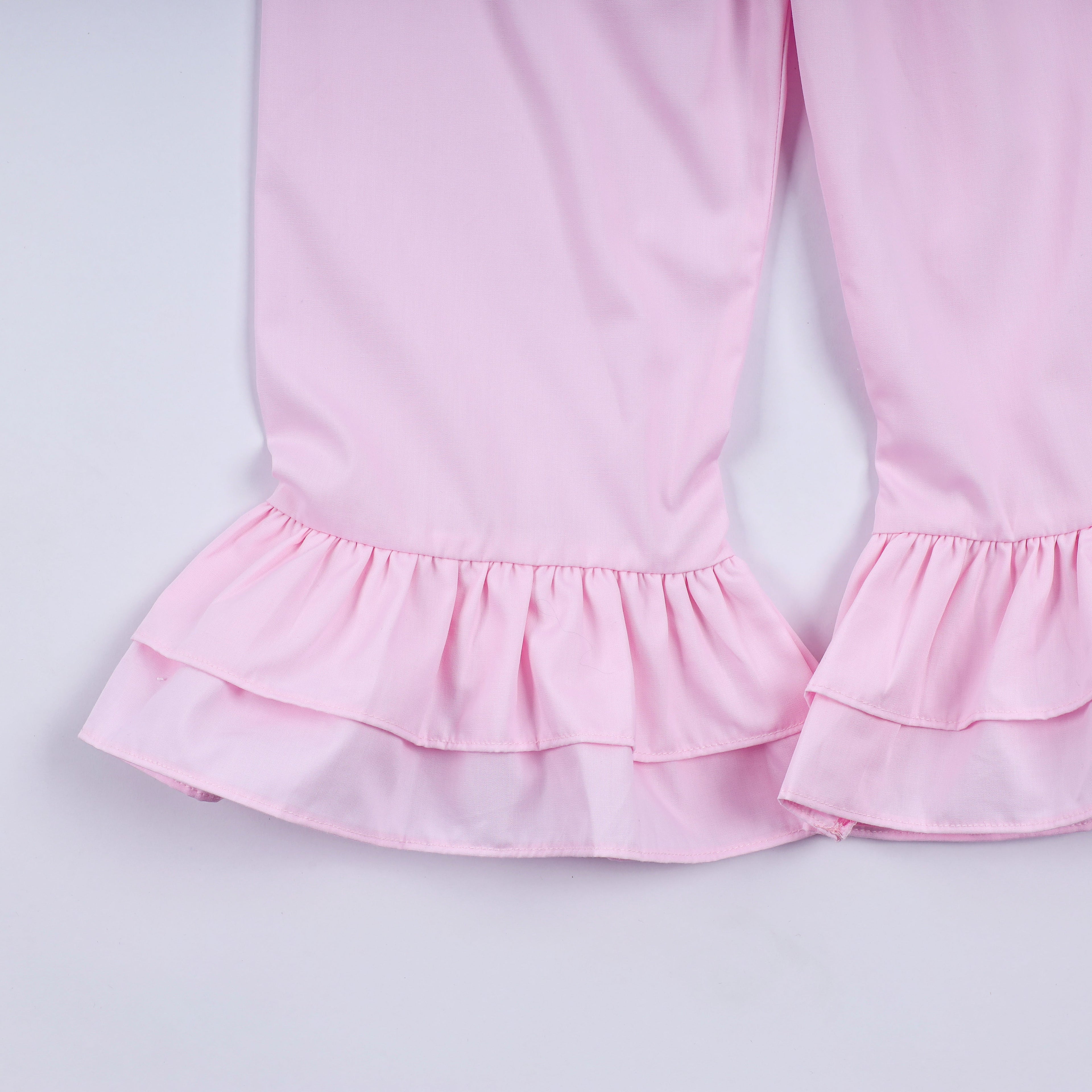 Sweet island character hand smocked ruffle pants set
