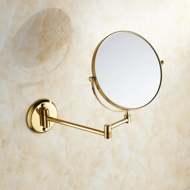 Luxury Shower Bathroom Accessories Set, Towel Ring, Paper Holder, Coat Hook, Toilet Brush, Polished Gold, Bath Hardware