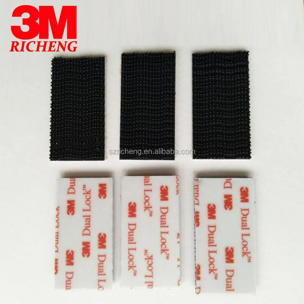 3M Hook and Loop Repeatable Fastener Black Tape SJ3550 Dual Lock Tape