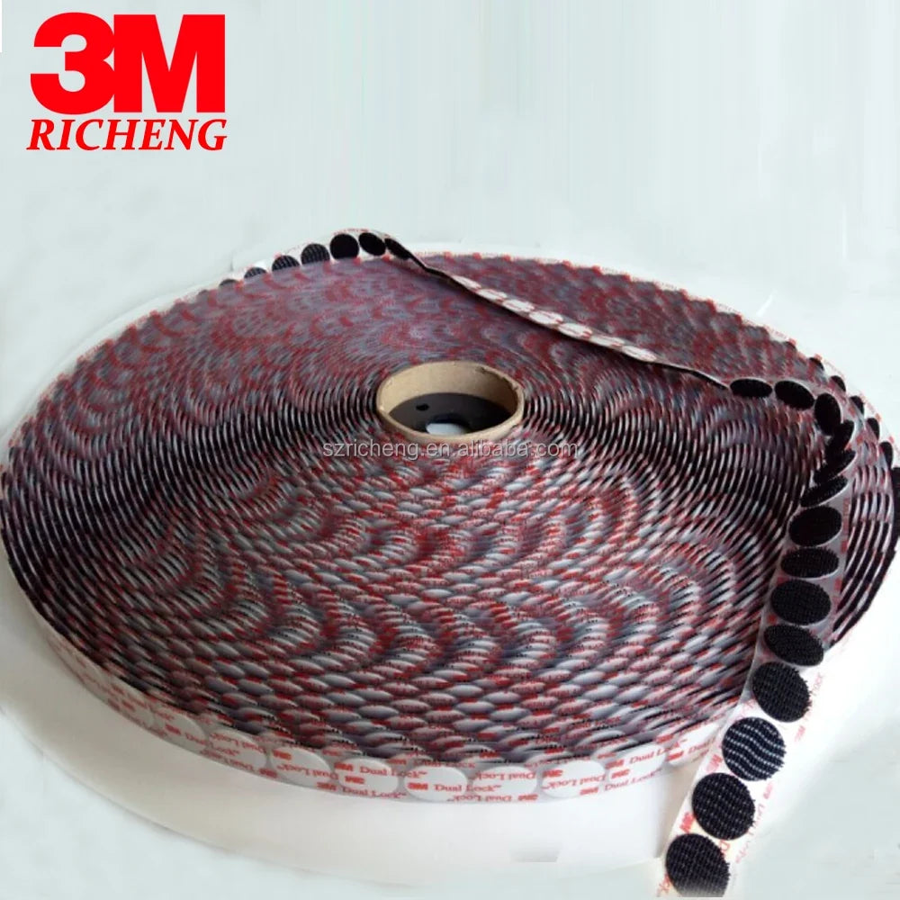 3M Hook and Loop Repeatable Fastener Black Tape SJ3550 Dual Lock Tape