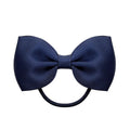 Luxury Handamde Small Baby Elastic Rubber band Head rope Mini Solid Ribbon Bow Tie For Girls Hair Accessories