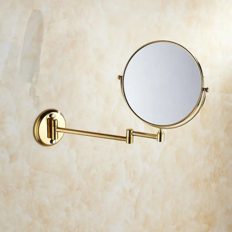 Luxury Shower Bathroom Accessories Set, Towel Ring, Paper Holder, Coat Hook, Toilet Brush, Polished Gold, Bath Hardware
