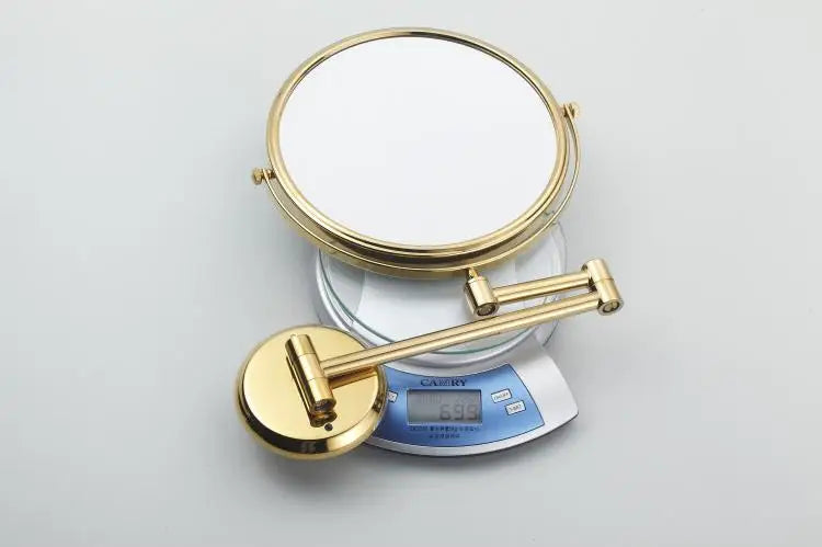 Luxury Shower Bathroom Accessories Set, Towel Ring, Paper Holder, Coat Hook, Toilet Brush, Polished Gold, Bath Hardware