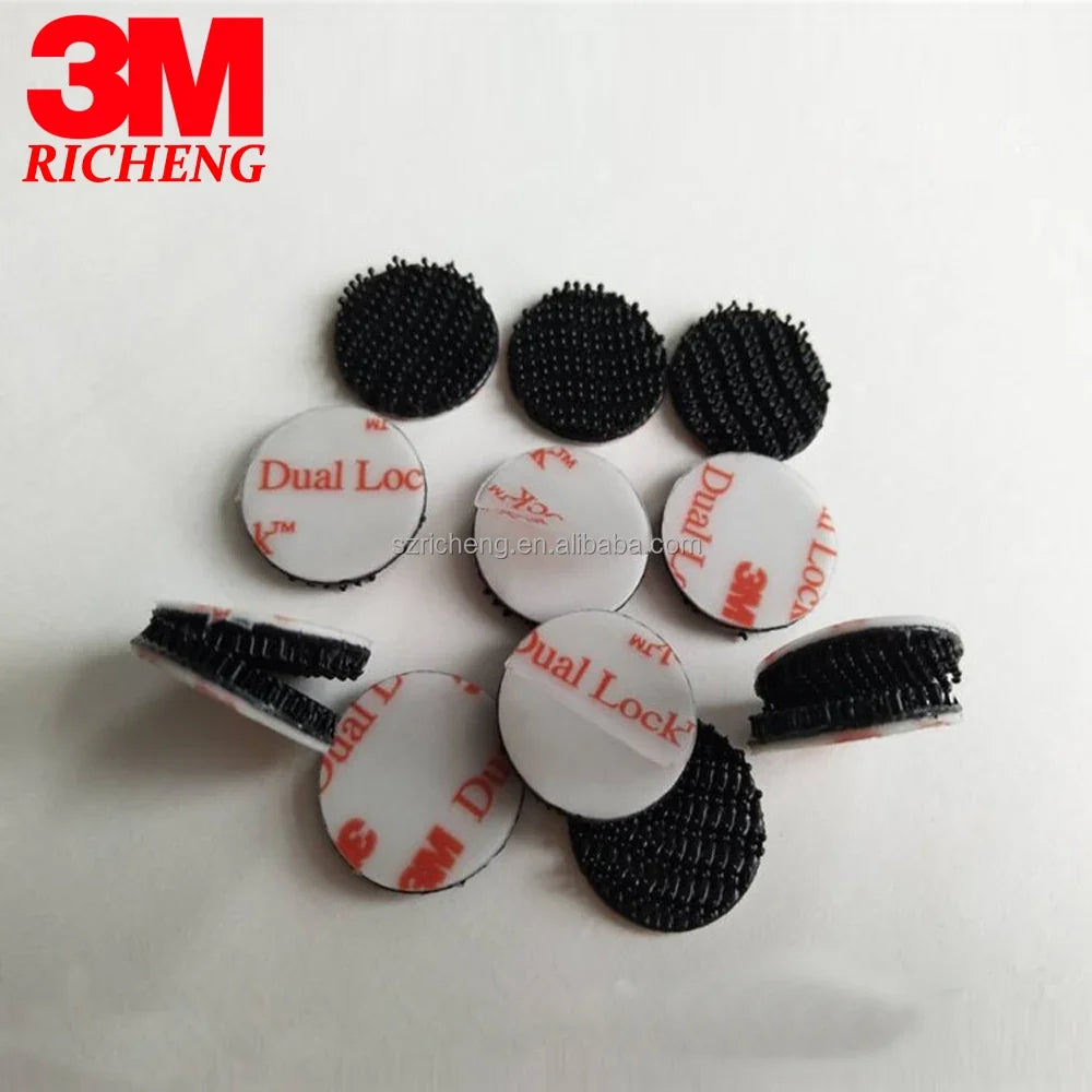 3M Hook and Loop Repeatable Fastener Black Tape SJ3550 Dual Lock Tape