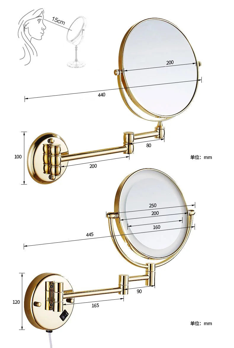 Luxury Shower Bathroom Accessories Set, Towel Ring, Paper Holder, Coat Hook, Toilet Brush, Polished Gold, Bath Hardware