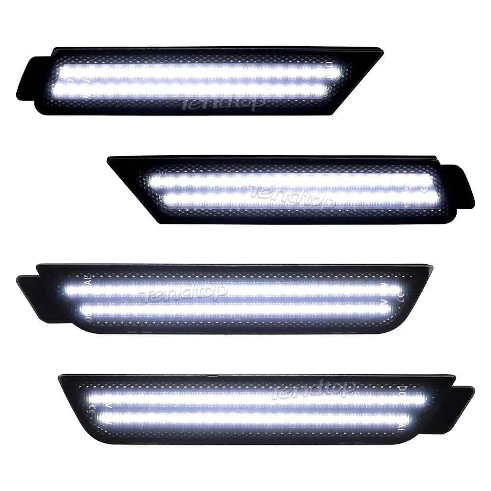 Dynamic Startup Side Marker Lights for Chevrolet Chevy Camaro SS RS ZL1 Led White Sequential Repeater Blink Indicator Lamps