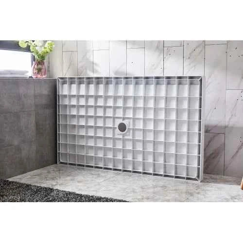 Free Shipping 48"x36" Corner Shower Pan Bathroom Non-slip Shower Base