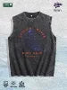 Unique Celebrity - Inspired Graphic Washed Vest US Warehouse 3 Colors Cotton Tank