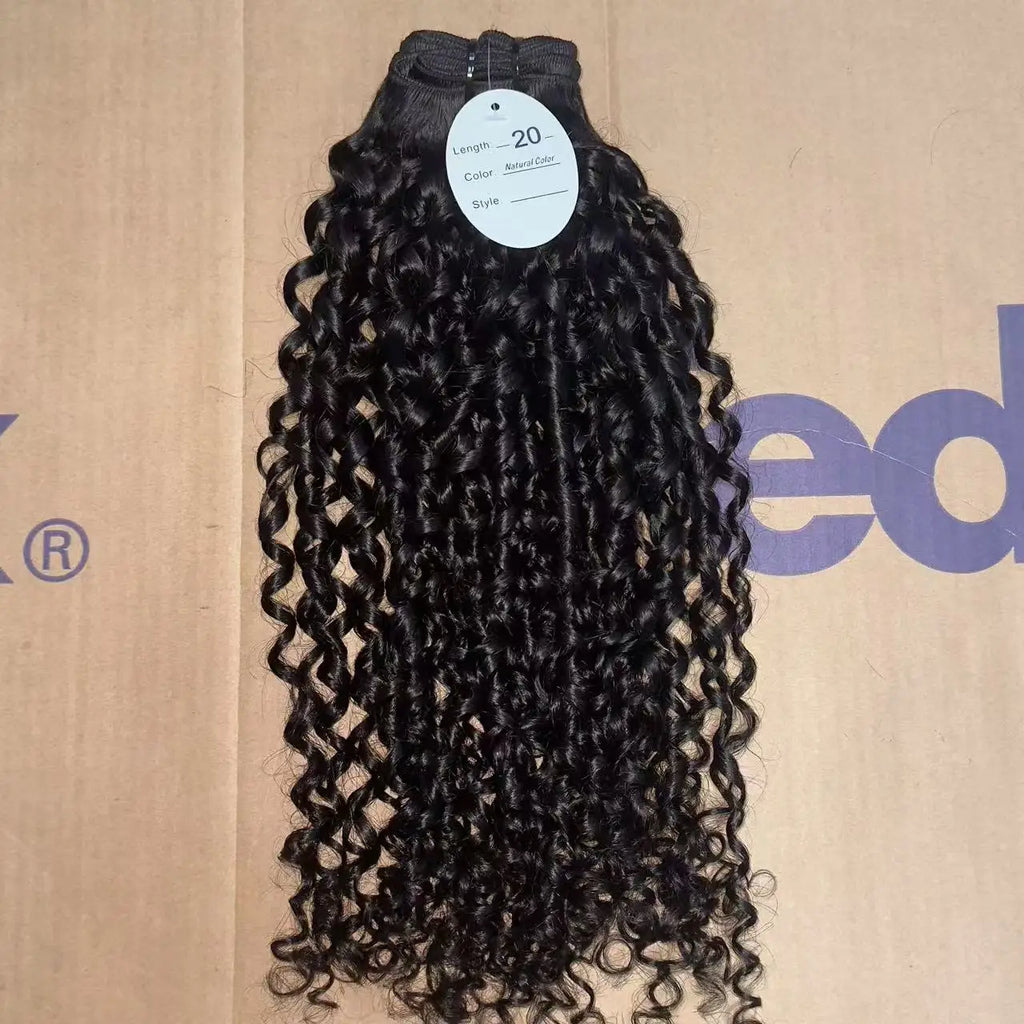 Pixie Burmese Curly Hair Raw Bundles Italy Human Unprocessed Vietnamese Hair Natural Straight Deep Wave Virgin Remy Hair Bundles