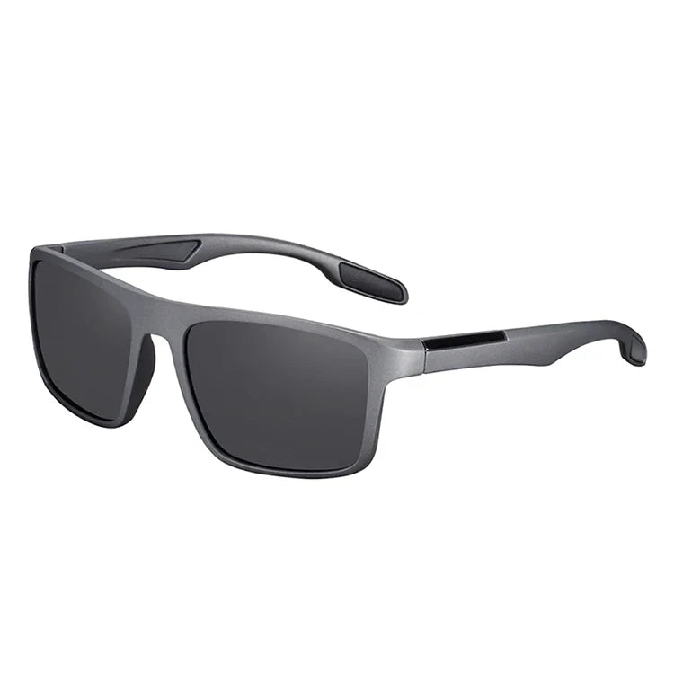 BARCURTR90 Ultralight Polarized Sunglasses for Men Vintage Square Eyewear with UV400 Protection for Summer