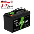 Lifepo4 Battery 12V 100Ah 200Ah 300Ah 100 300 200Ah Deep Cycle 12.8V Solar 24V 12V Lithium Ion Battery Pack With Bms