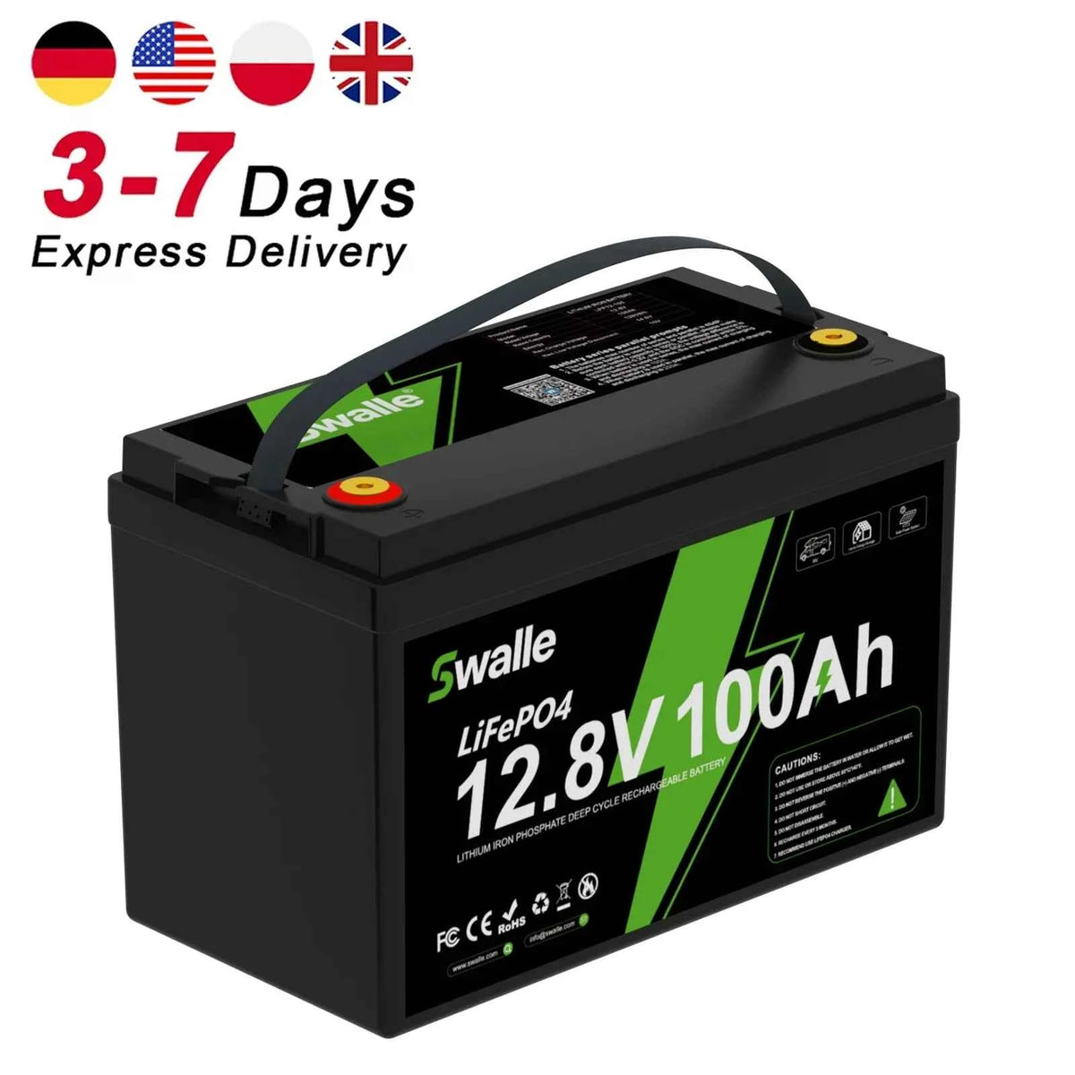 Lifepo4 Battery 12V 100Ah 200Ah 300Ah 100 300 200Ah Deep Cycle 12.8V Solar 24V 12V Lithium Ion Battery Pack With Bms