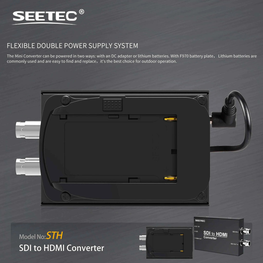 SEETEC STH Pro SDI to HDMI Converter 1080P60, SMPTE 259M/292M/424M Compliant, Factory Direct Custom Logo/Packaging