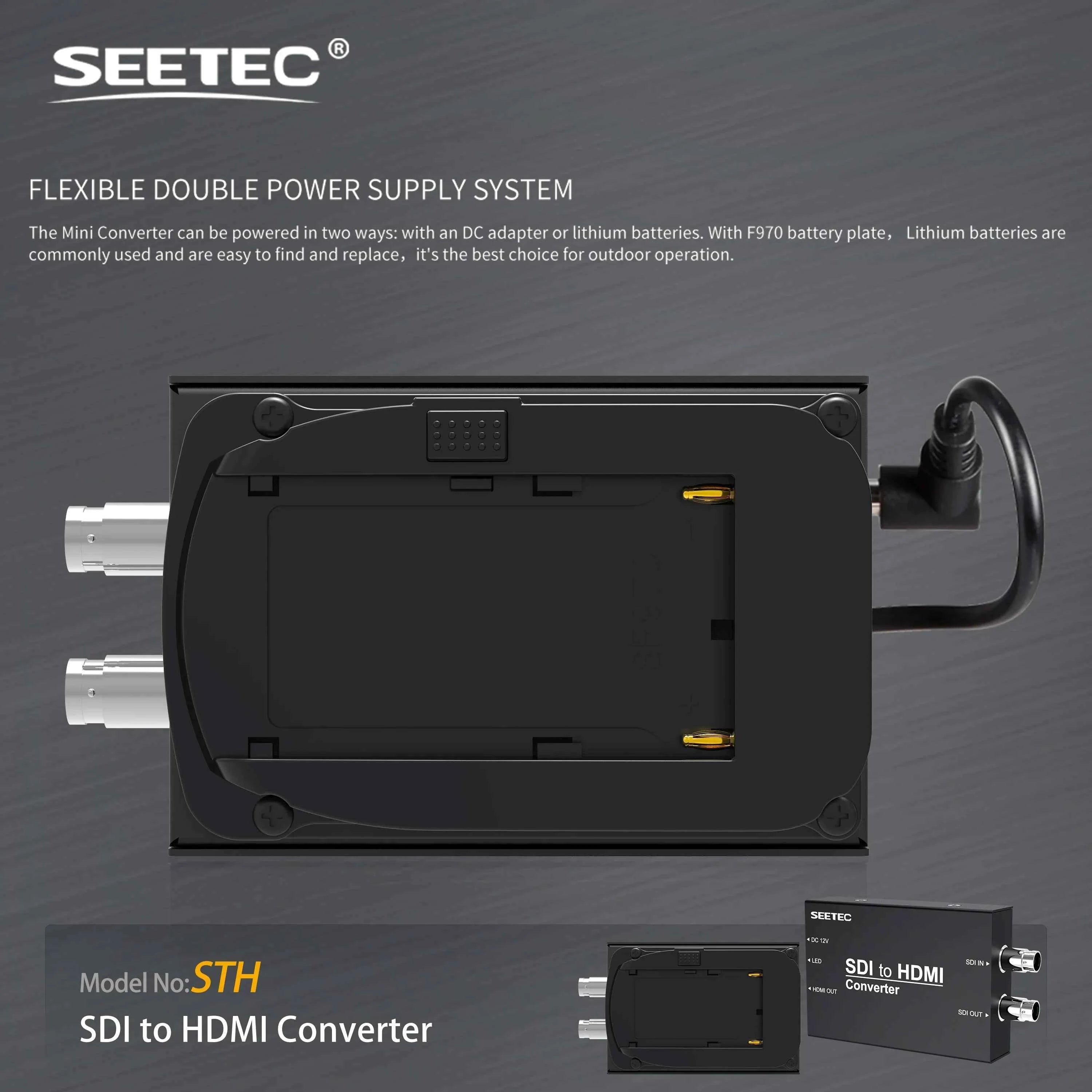 SEETEC STH Pro SDI to HDMI Converter 1080P60, SMPTE 259M/292M/424M Compliant, Factory Direct Custom Logo/Packaging