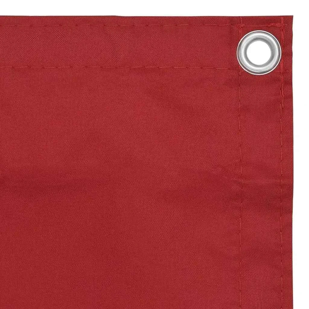 VidaXL W2B Balcony Screen 35.4x157.5 Inch Red Oxford Fabric Sun Shelter