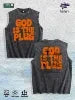 GOD IS the PLUG Graphic Washed Vest US Warehouse 3 Colors Cotton Tank