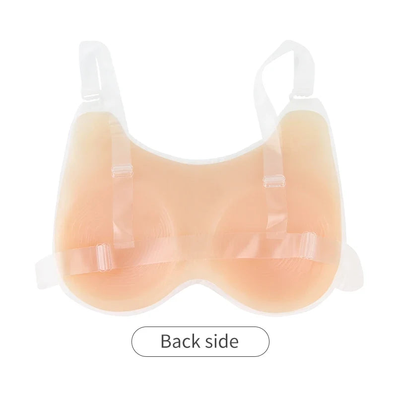 XINXINMEI One-piece False Silicone Boobs for Crossdresser New Design
