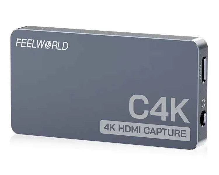 FEELWORLD C4K HDMI Video Capture Card with 4K60 Support VRR Plug and Play for Gaming Streaming Conference