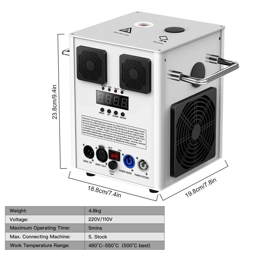 U`King 600W Cold Spark Machine With Wireless Remote for Wedding Vocal Concert Stage Effect Equipment Fireworks Fountain Machine