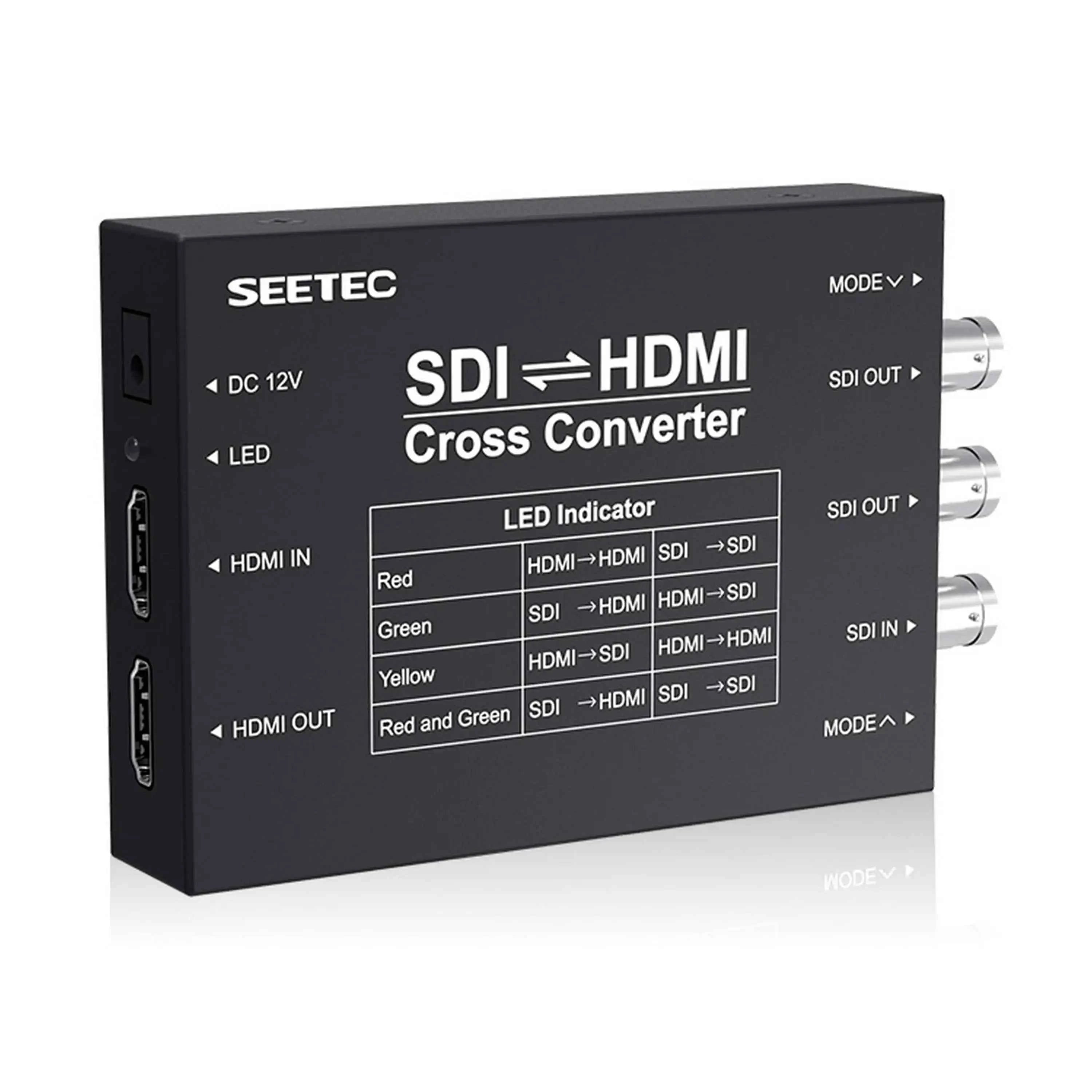 SEETEC SDI/HDMI Cross Converter Broadcast Converters Design Broadcast Quality Use Anywhere SDI to HDMI and HDMI to SDI Multiple