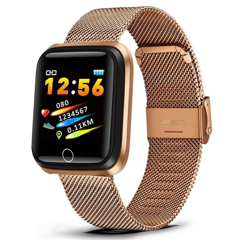 Modern NEW Luxury Smart Watch For Women Sports Smart Bracelet IP67 Waterproof Watch With Pedometer Heart Rate Monitor and LED Color Screen For Android and IOS