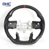 USA in Stock Real Carbon Fiber Steering Wheel for Dodge Ram 1500 Steering Wheel 2018-2024 with or Without Heating