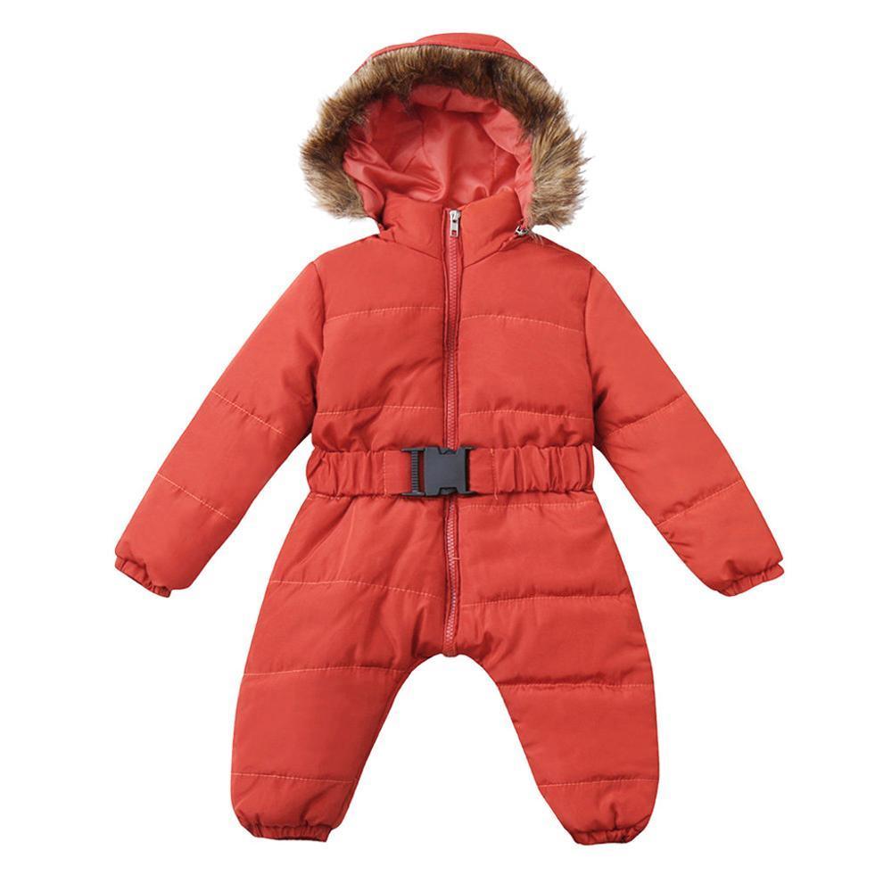 Winter Clothes For Infant Baby Hooded Warm Thick Snowsuit Jumpsuit Romper for Boys and Girls  Style