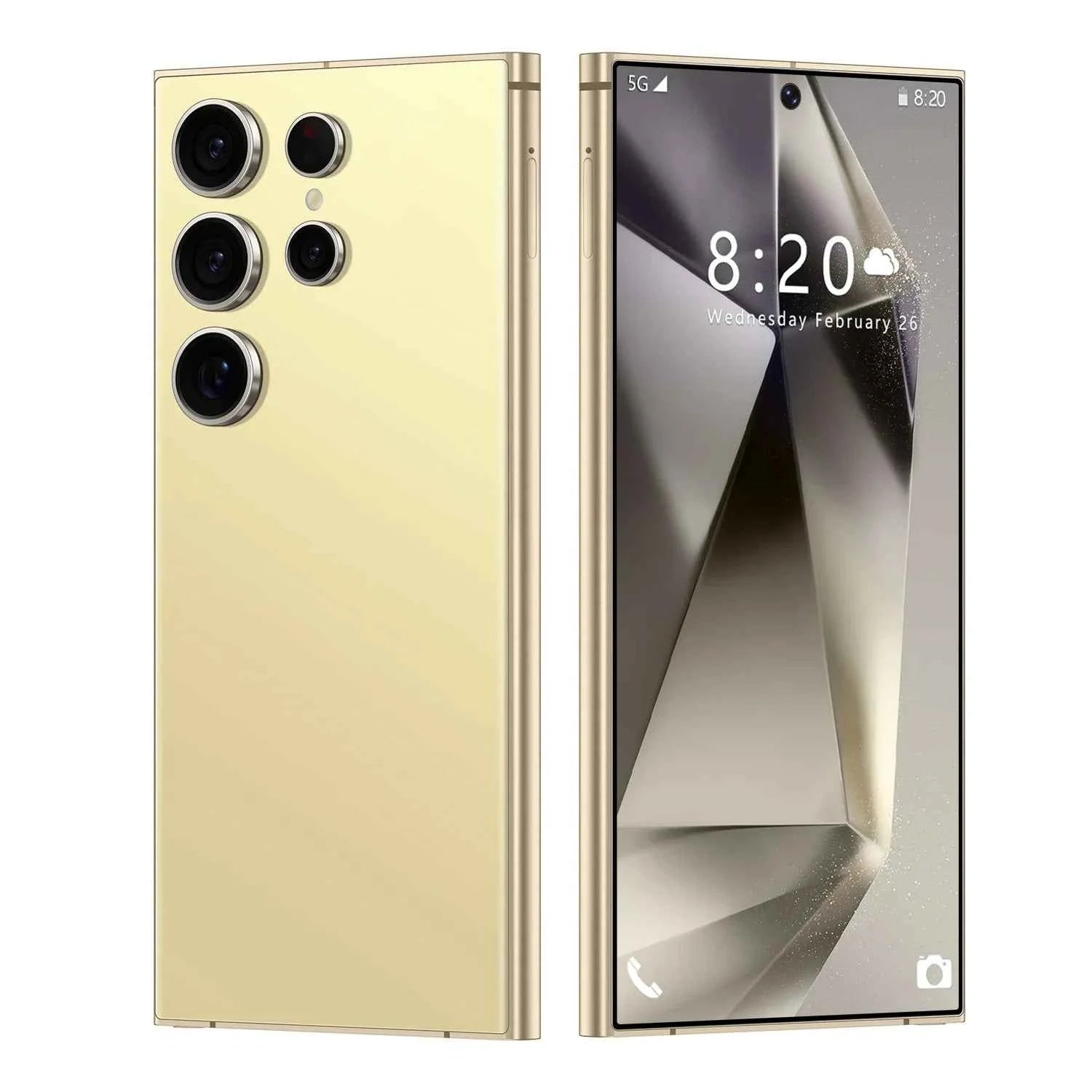 S24 Ultra 7.3 108MP Camera Phone with 8000mAh 65W Night Photography Features Dual SIM MTK Smart HD 2K Screen Face ID Recognition