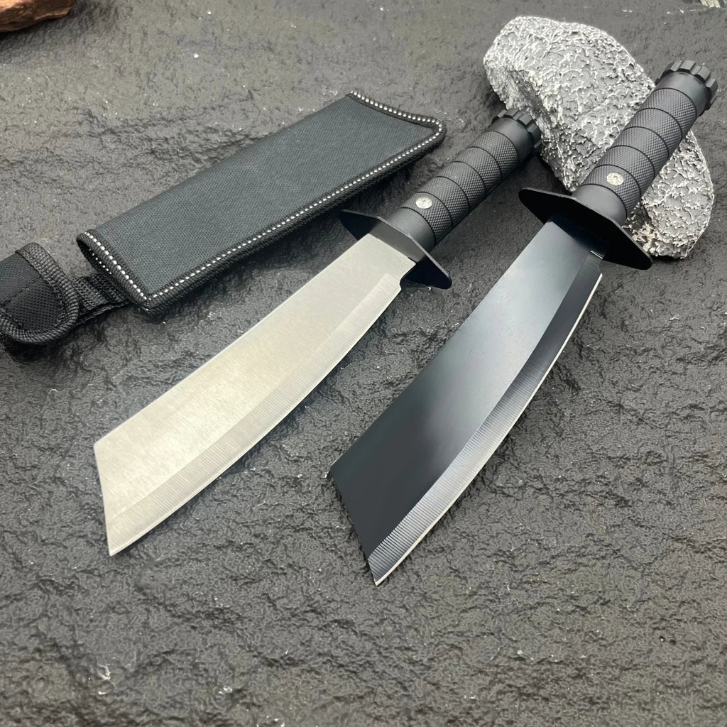 High - Hardness Integral Full - Tang Fixed Blade Knife for Wild Camping Multi - Functional Camping Outdoor Tactical Knife
