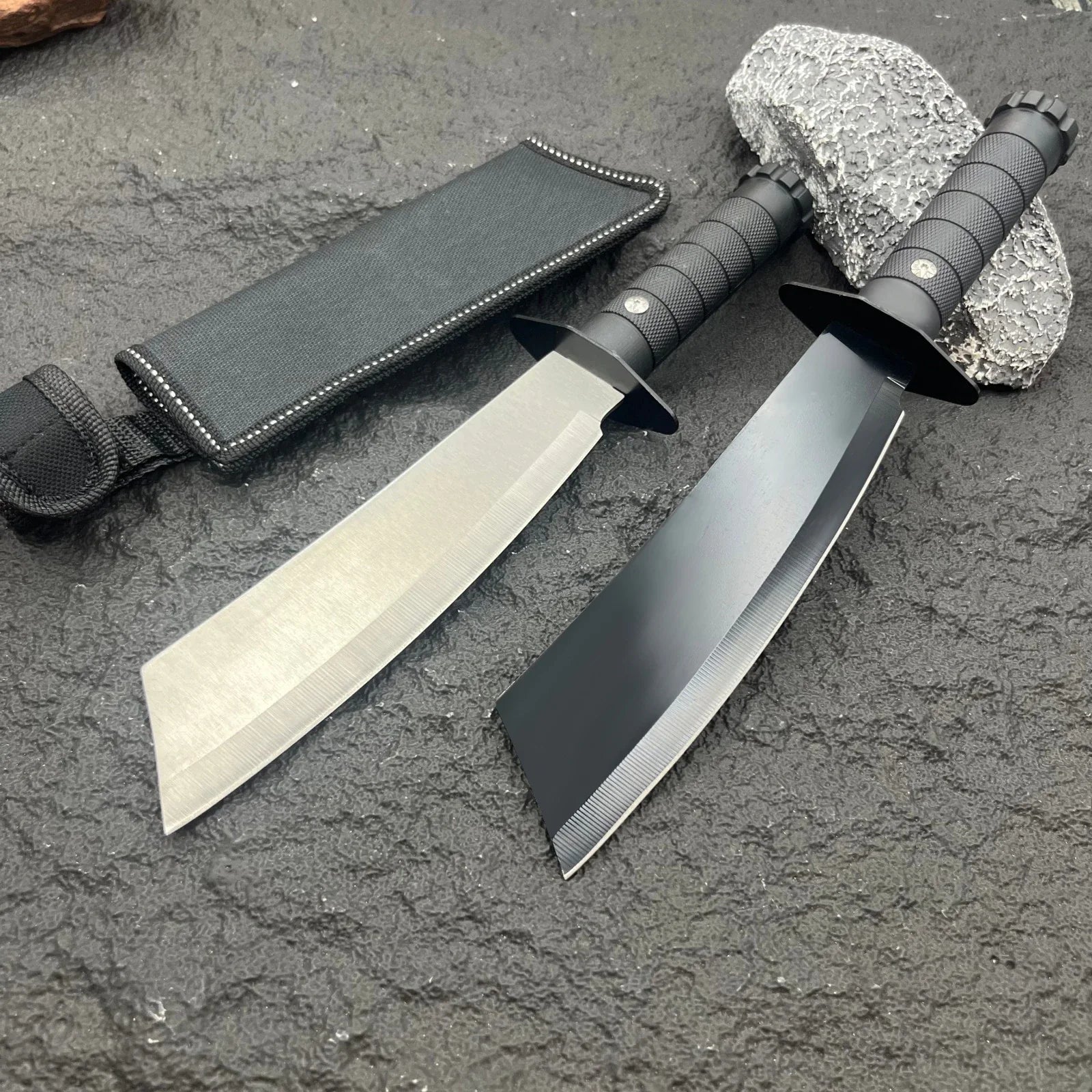 High - Hardness Integral Full - Tang Fixed Blade Knife for Wild Camping Multi - Functional Camping Outdoor Tactical Knife