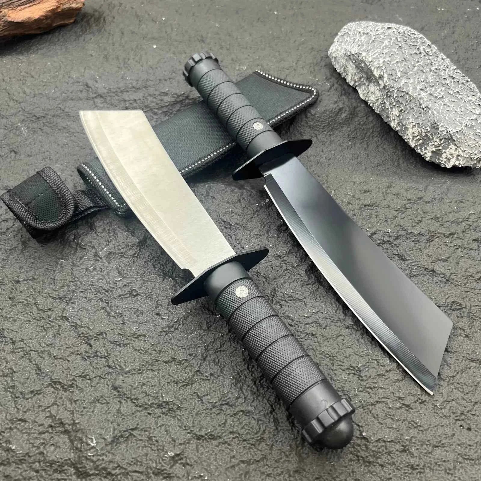High - Hardness Integral Full - Tang Fixed Blade Knife for Wild Camping Multi - Functional Camping Outdoor Tactical Knife