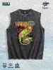 LOVE ONE ANOTHER Graphic Washed Vest US Warehouse 3 Colors Cotton Tank