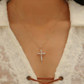 Fashion Crown & Cross Pendant Necklace
