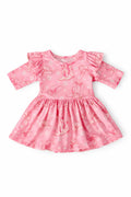 Howdy 3/4 Sleeve Flutter Twirl Bodysuit