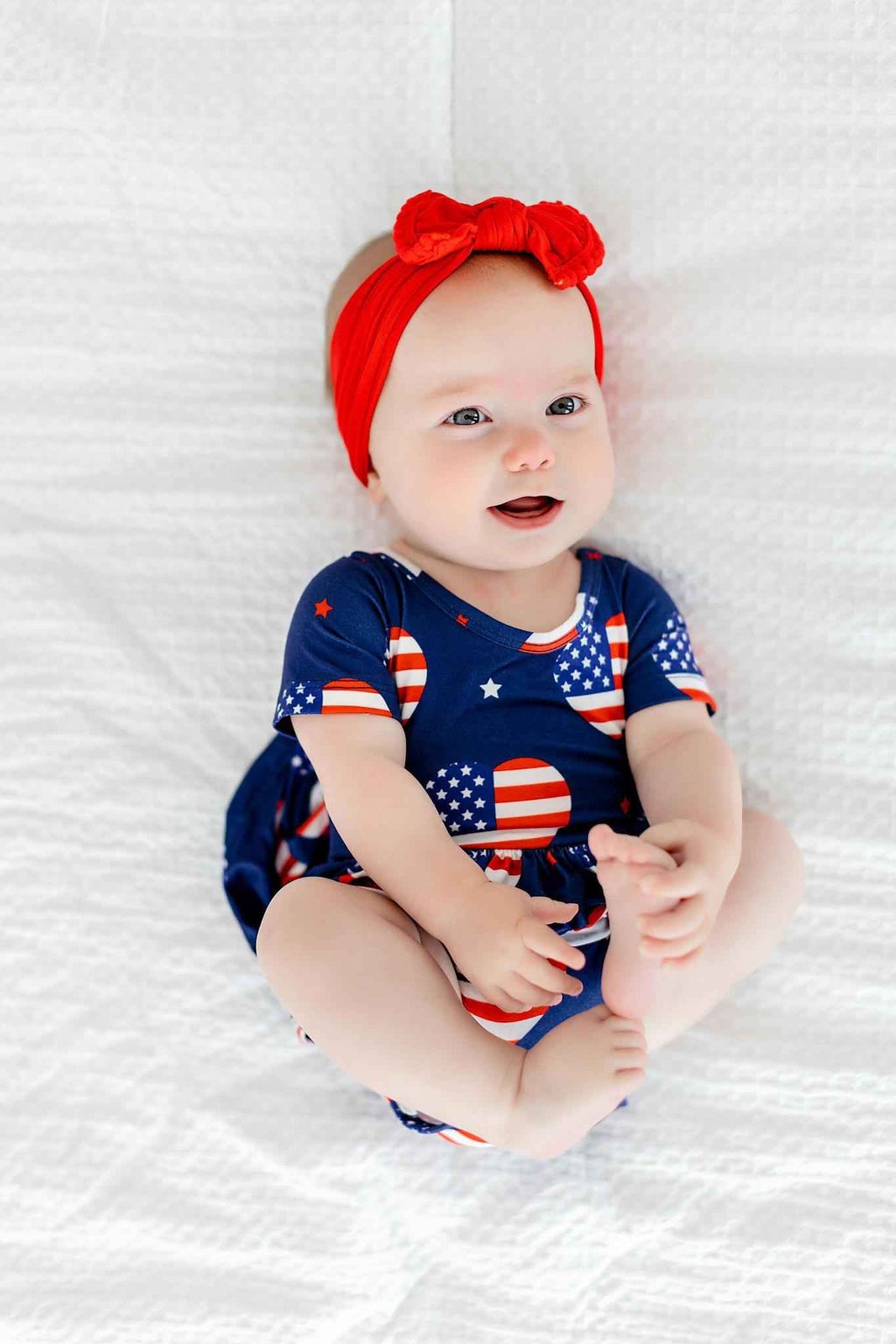 SALE I Heart the USA S/S Twirl Bodysuit