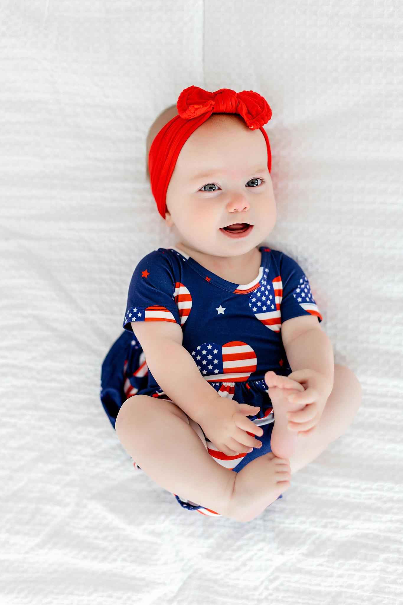 SALE I Heart the USA S/S Twirl Bodysuit