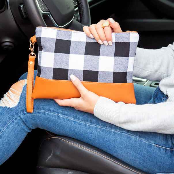 Buffalo Plaid Clutch
