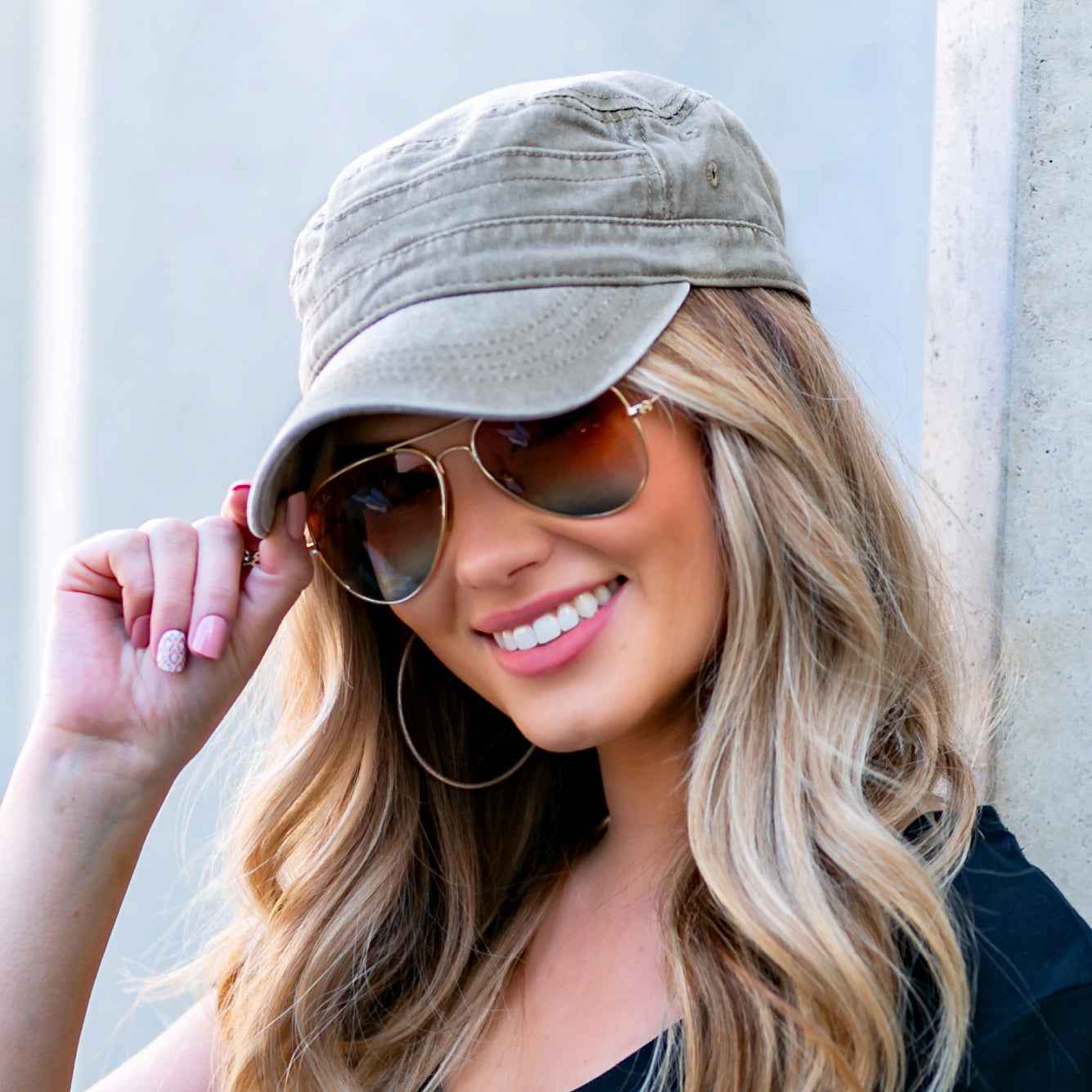Distressed Cadet Caps