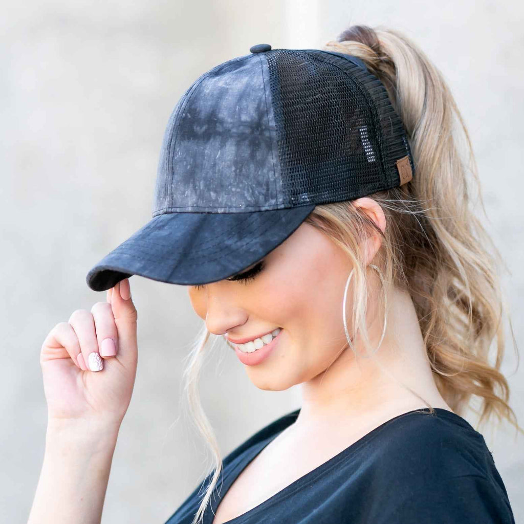 CC Tie Dye Ponytail Caps