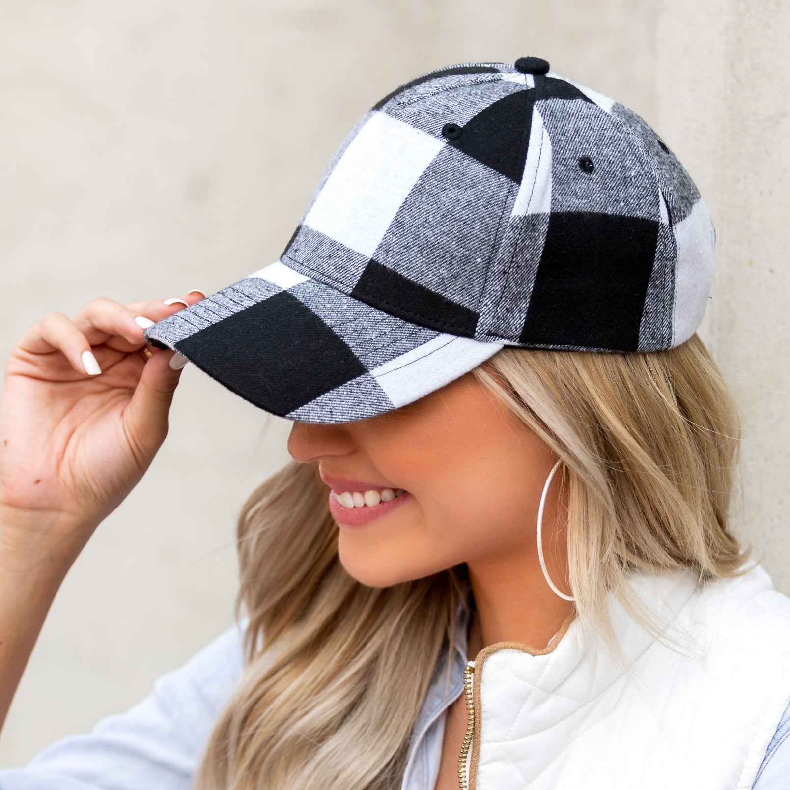 Fall Plaid Ball Caps