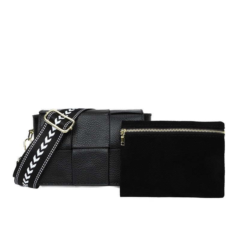 Margot Foldover Leather Crossbody - EveryNest