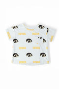 Iowa White Tigerhawk Ruffle Pocket Tee