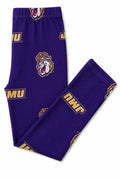 JMU Purple Duke Dog Leggings