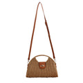 Stella Woven Straw Top Handle Crossbody Bag